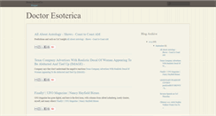 Desktop Screenshot of doctoresoterica.blogspot.com