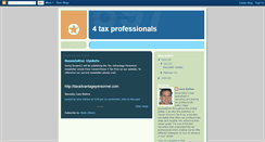 Desktop Screenshot of 4taxpros.blogspot.com