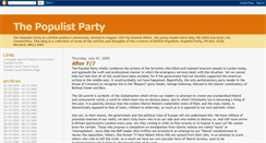 Desktop Screenshot of populistparty.blogspot.com