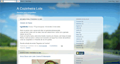 Desktop Screenshot of cozinheiralola.blogspot.com