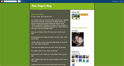 Desktop Screenshot of mrspagesblog.blogspot.com