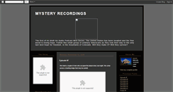 Desktop Screenshot of mysteryrecordings.blogspot.com