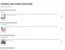 Tablet Screenshot of georgeandlynneexplained.blogspot.com