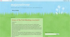 Desktop Screenshot of majayusirone.blogspot.com