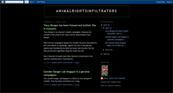 Desktop Screenshot of animalrightsinfiltrators.blogspot.com