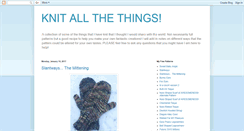Desktop Screenshot of knitallthethings.blogspot.com