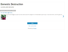 Tablet Screenshot of domesticdestruction.blogspot.com