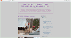 Desktop Screenshot of hurricanekatrinamyjourney.blogspot.com