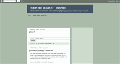 Desktop Screenshot of indianidolwildcard.blogspot.com