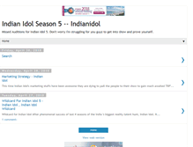 Tablet Screenshot of indianidolwildcard.blogspot.com