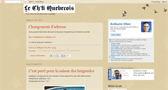 Desktop Screenshot of chtiquebecois.blogspot.com