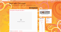 Desktop Screenshot of beerwithchocolate.blogspot.com