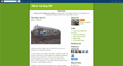 Desktop Screenshot of aliciacyclingmn.blogspot.com