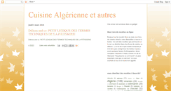 Desktop Screenshot of cuisinealgerienne-madeinalgeria.blogspot.com