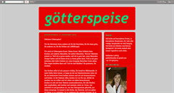 Desktop Screenshot of goetterspeise.blogspot.com