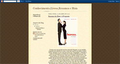 Desktop Screenshot of conhecimentoeresumos.blogspot.com