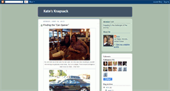 Desktop Screenshot of katesknapsack.blogspot.com