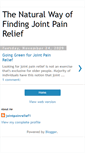Mobile Screenshot of going-greenfor-joint-pain-relief.blogspot.com