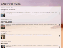 Tablet Screenshot of 5mcdowellstravels.blogspot.com