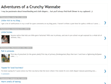 Tablet Screenshot of crunchywannabe.blogspot.com