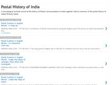 Tablet Screenshot of postalhistoryofindia.blogspot.com