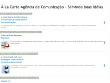 Tablet Screenshot of alacartecomunicacao.blogspot.com