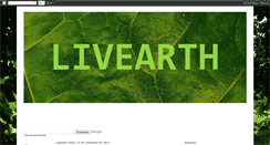 Desktop Screenshot of livearth.blogspot.com