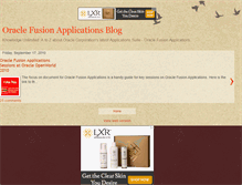 Tablet Screenshot of orafusionapps.blogspot.com