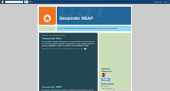 Desktop Screenshot of desarrolloabap.blogspot.com