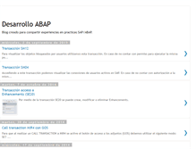 Tablet Screenshot of desarrolloabap.blogspot.com