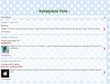 Tablet Screenshot of kreatywnepole.blogspot.com