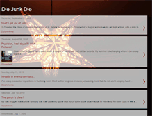 Tablet Screenshot of diejunkdie.blogspot.com