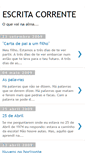 Mobile Screenshot of escrita-corrente.blogspot.com