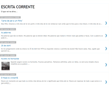 Tablet Screenshot of escrita-corrente.blogspot.com