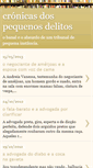 Mobile Screenshot of cronicas-dos-pequenos-delitos.blogspot.com
