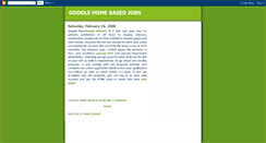 Desktop Screenshot of googlehomebasedjobs.blogspot.com