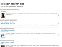 Tablet Screenshot of kalusugan-coalition.blogspot.com