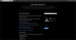 Desktop Screenshot of lovingbeauty1.blogspot.com