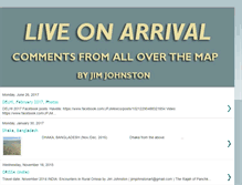 Tablet Screenshot of liveonarrival.blogspot.com