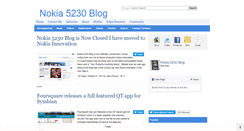 Desktop Screenshot of nokia5230blog.blogspot.com