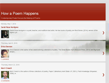 Tablet Screenshot of howapoemhappens.blogspot.com
