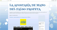 Desktop Screenshot of falsosevangelicos.blogspot.com