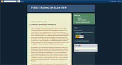 Desktop Screenshot of forexonislam.blogspot.com