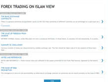 Tablet Screenshot of forexonislam.blogspot.com