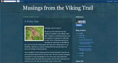 Desktop Screenshot of musingsfromthevikingtrail.blogspot.com