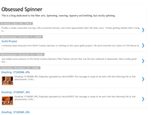 Tablet Screenshot of obsessedspinner.blogspot.com