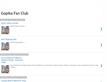 Tablet Screenshot of gopika-fan-club.blogspot.com