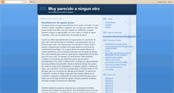 Desktop Screenshot of muy-parecido-a-ningun-otro.blogspot.com