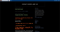 Desktop Screenshot of cheap-shoes-r-us.blogspot.com