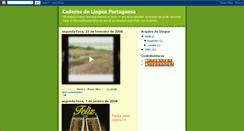 Desktop Screenshot of cadernoportugues.blogspot.com